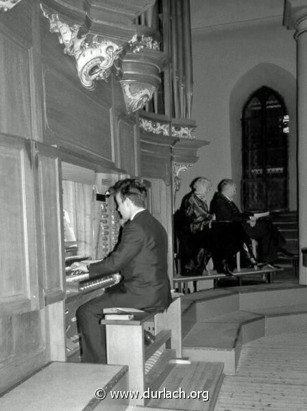 Organist in der ev. Kirche, ca. 1989