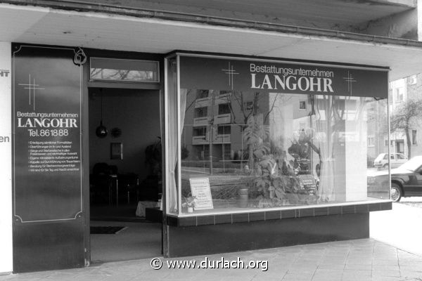 Bestattungsunternehmen Langohr in Aue, ca. 1989