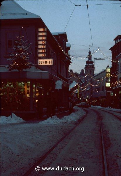 Pfinztalstrasse im Winter, ca. 1982