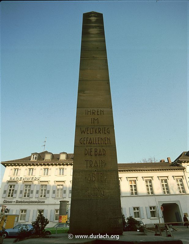 1982 - Traindenkmal am Schlossplatz