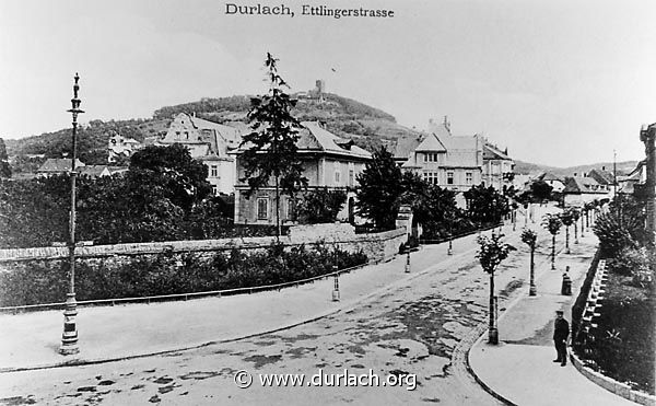 Ettlingerstrasse nach 1909