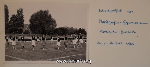 Schulsportfest Markgrafen-Gymnasium 1965