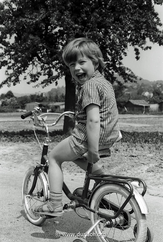 1978 - auf dem Fahrrad