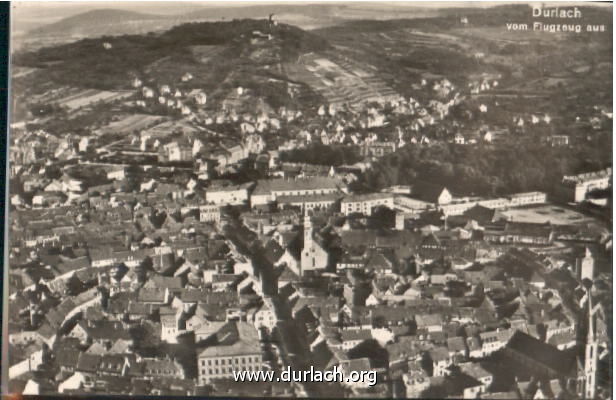 1930 Luftaufnahme Durlach