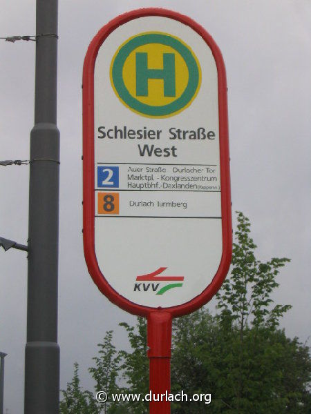 Straenbahnlinie nach Wolfartsweier 2004