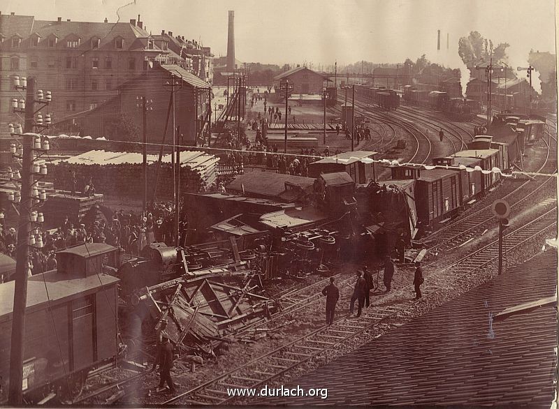 Eisenbahnunglck Durlach 2.6.1905