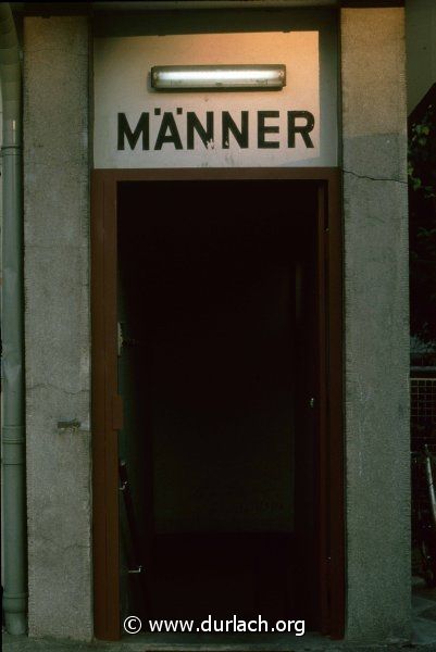 Toilette an der Endhaltestelle, ca. 1981