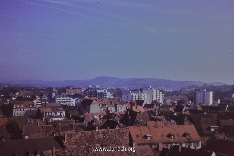 Durlach - über die Altstadt Richtung Grötzingen 1975