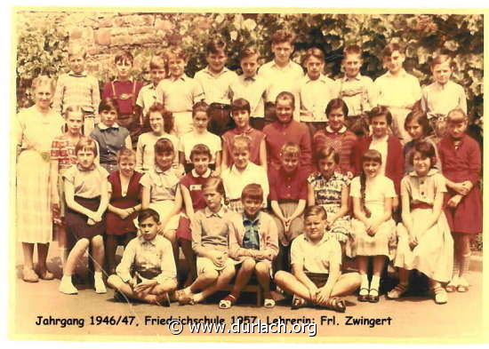Friedrichschule Durlach 1957