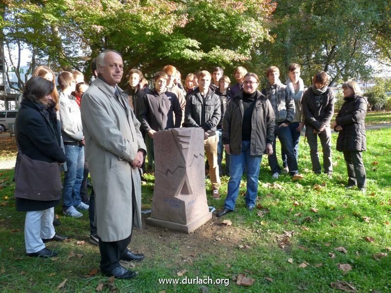 Enthllung Gedenkstein Gurs am 21. Oktober 2011