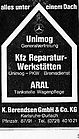 1977 ARAL-Tankstelle - Unimog-Vertretung