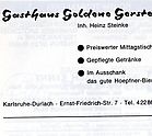 Gasthaus Goldene Gerste 1982