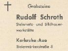Grabsteine Rudolf Schroth 1960
