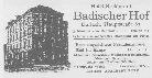Hotel Badischer Hof 1913
