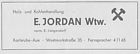 Kohlenhandlung E. Jordan 1956