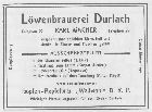 Lwenbrauerei Durlach 1913-1931