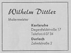 Maler Wilhelm Dittler 1956