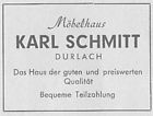 Möbelhaus Karl Schmitt 1956
