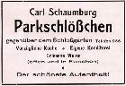 Wirtschaft Parkschlößle 1926