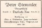 Baugeschäft Peter Stemmler 1926