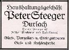 Haushaltswaren Peter Steeger 1926