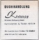 Buchhandlung Krauss 1976
