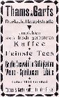 Kaffee Tee Thams & Garfs 1929