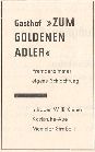 Wirtschaft Zum goldenen Adler 1962