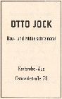 Schreinerei Otto Jock 1962