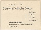Grtnerei Wilhelm Glaser 1960