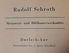 Rudolf Schroth Steinmetz und Bildhauerwerkstätte