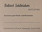 Robert Schleicher, Metzgerei Westmarkstr. 79