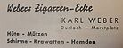 Webers Zigarren-Ecke Karl Weber 1963
