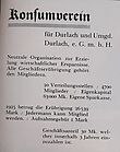 Konsumverein Durlach und Umgegend 1926