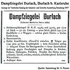 Anzeige Dampfziegelei 1895