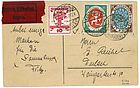 1919 - Postkarte von KA nach Durlach
