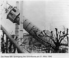 Sprengung des Schrottturms 1945