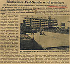 Neubau Volksschule Durlach-Aue (BNN vom 13.07.1963)