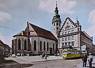 1967 - Marktplatz mit Rathaus und Kirche
